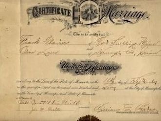 Lien-Flanders Marriage License