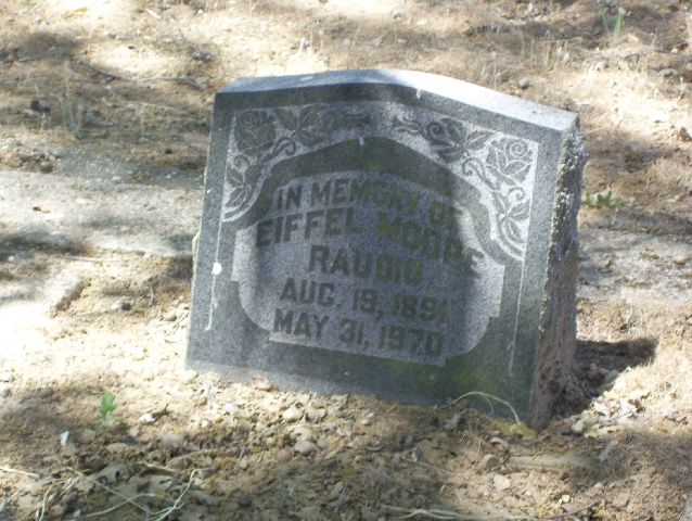 Eiffel E. Moore Raudio Troxell Headstone