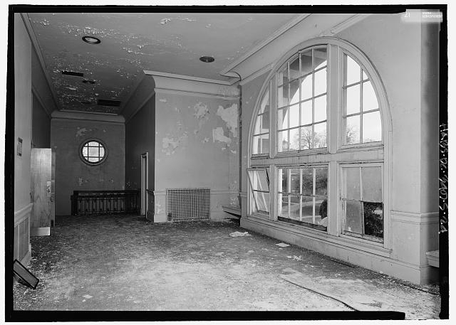 View of second floor lobby, looking southeast - St....