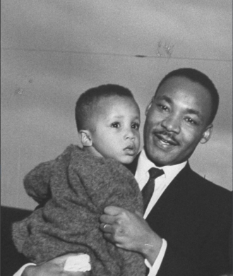 Martin Luther King Jr with MLK III