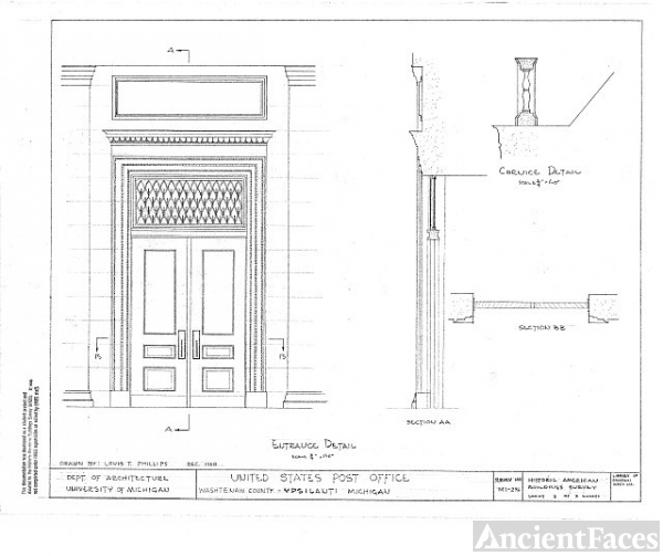 HABS MICH,81YPSI,3 (sheet 3 of 3) U. S. Post Office,...