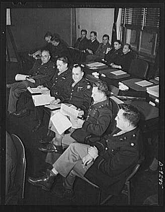 Combined Munitions Assignments Board. Staff members of...