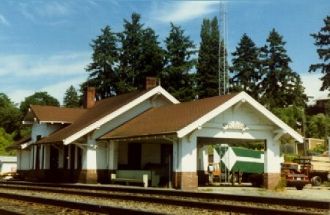 Steilacoom, Washington Railroad Depot 1985