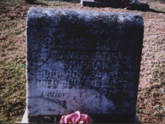 James Otis Shipman Marker: Apple Hill Cemetery
