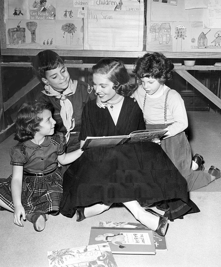 Betty Ann Grove and children