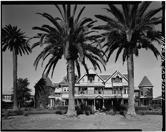 1. EAST FRONT - Winchester House, 525 South Winchester...