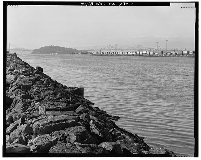 1. VIEW TO THE WEST-NORTHWEST ACROSS FEDERAL CHANNEL,...