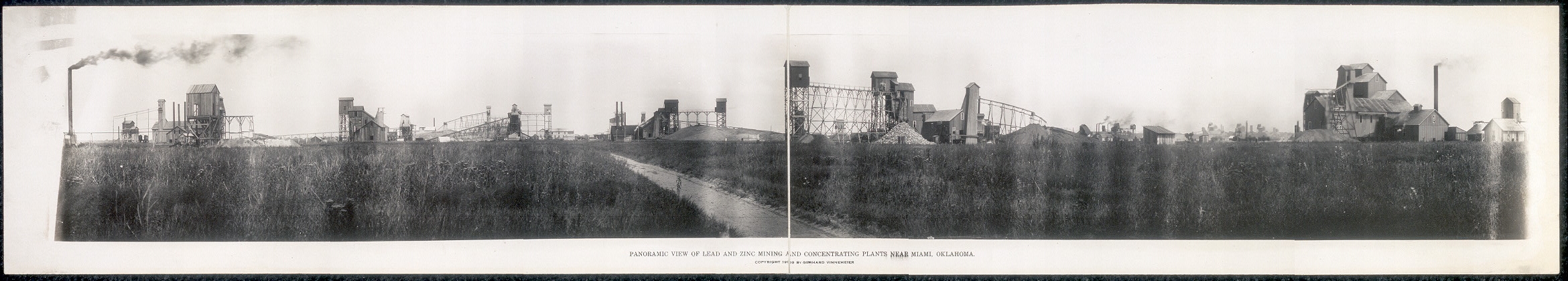 Panoramic view of lead and zinc mining and concentrating...