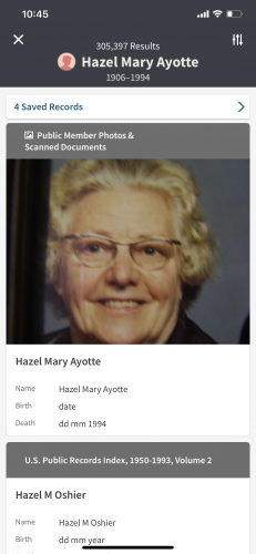 Hazel Mary Ayotte Oshier