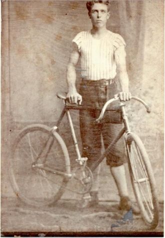 Herbert Cocker & his bike