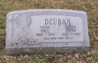 Dzuban, Paul & Mary Headstone