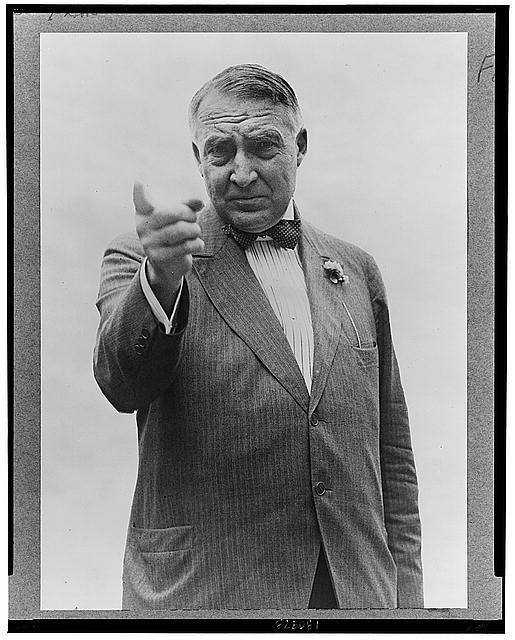 [Warren Harding, half-length portrait, standing, facing...