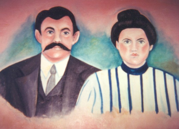 Marion Ernest Bivins and 1st wife Annie Conaway