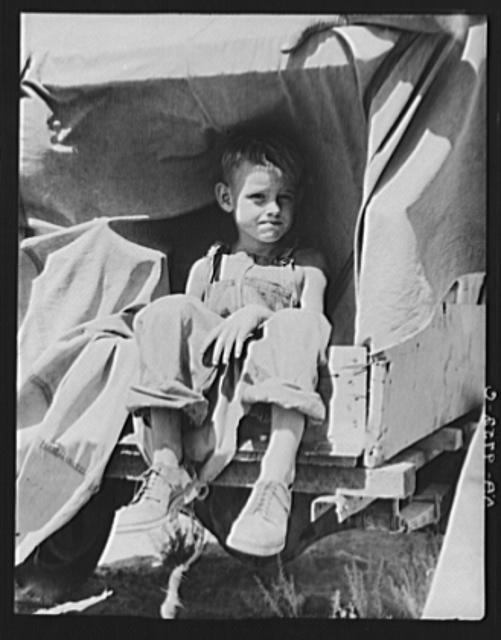 Child of an impoverished family from Iowa stranded in New...