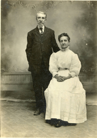 William C. Milroy and his second wife Ada Hyde