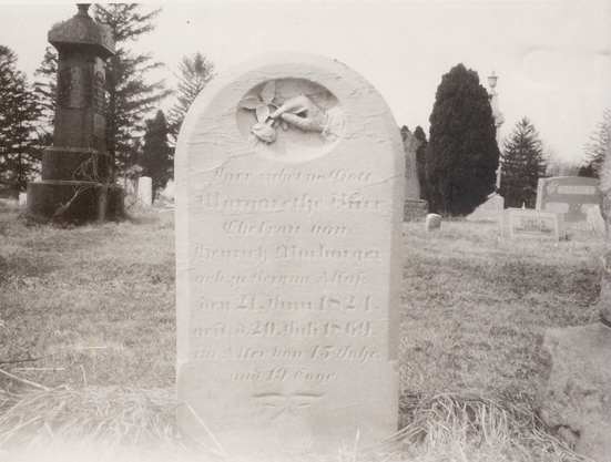 Margaret Burr gravestone