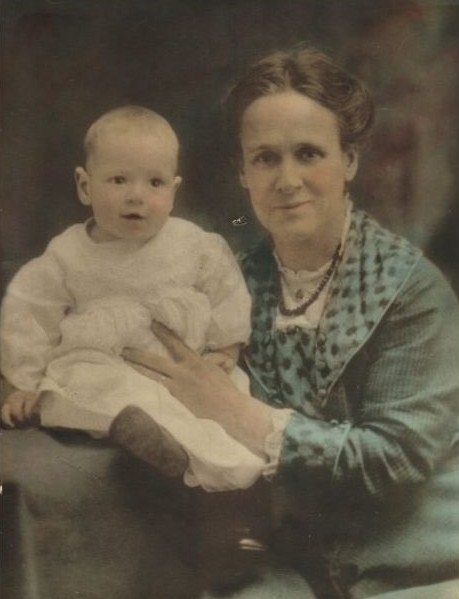 Gertrude Morrow and Infant Howard Morrow