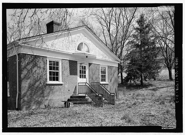 Perspective view of west facade, from northwest - Blue...