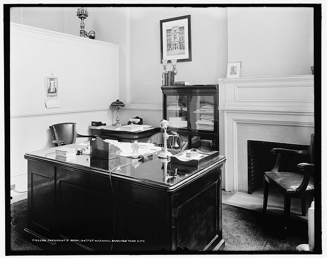 President's room, 34th St. National Bank, New York City