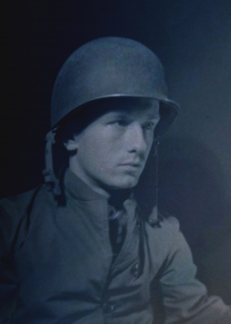Another angle of Jack in his Flak helmet - Korean War