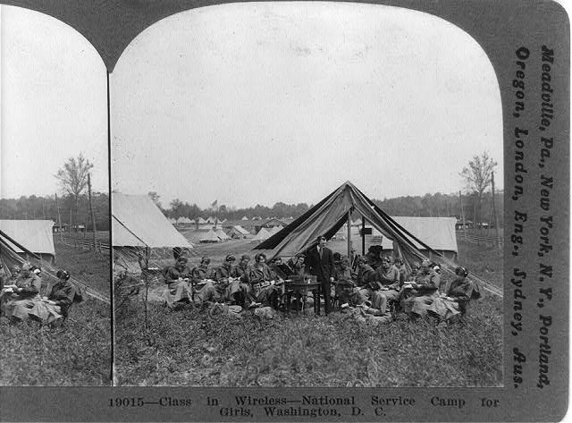 Class in wireless - National Service Camp for Girls,...