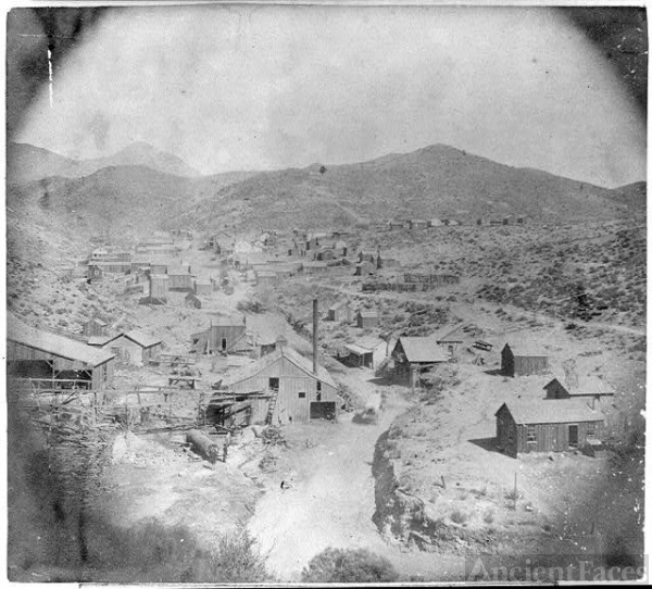 Silver City, Nevada, from the Devil's Gate, looking north