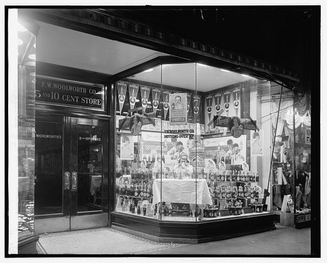 Whistle Bottling Works, Woolworth window
