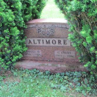Samuel D and Grace Ethel Altimore Grave