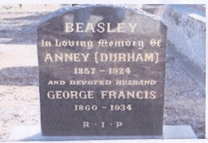 Annie (Durham) & George Beasley gravesite