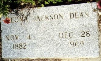 Grave of Leona Jackson Dean