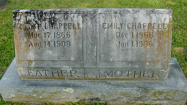 CHAPPELL: John F. and Emily GRAY Chappell Gravesite