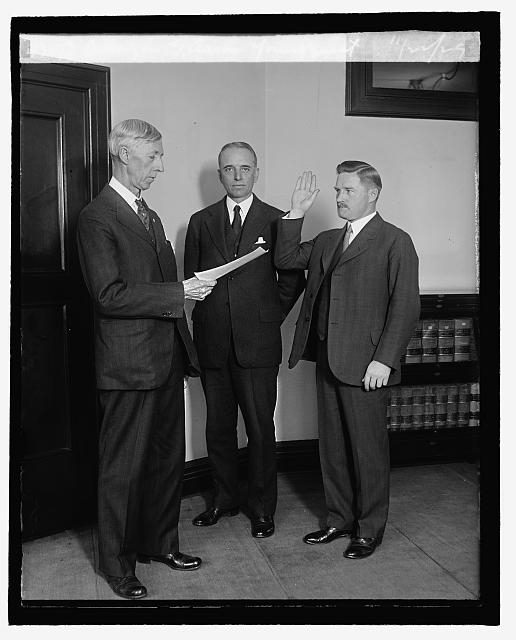 Swearing in G. Aaron Younquist, 11/22/29