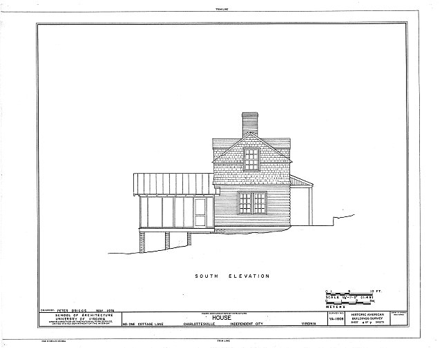 HABS VA,2-CHAR,4A- (sheet 4 of 7) - 1 Cottage Lane...