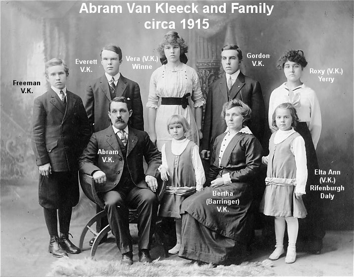 Abram Van Kleeck Family, 1915