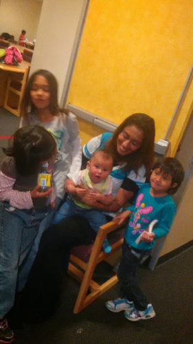 Margarita and her kids