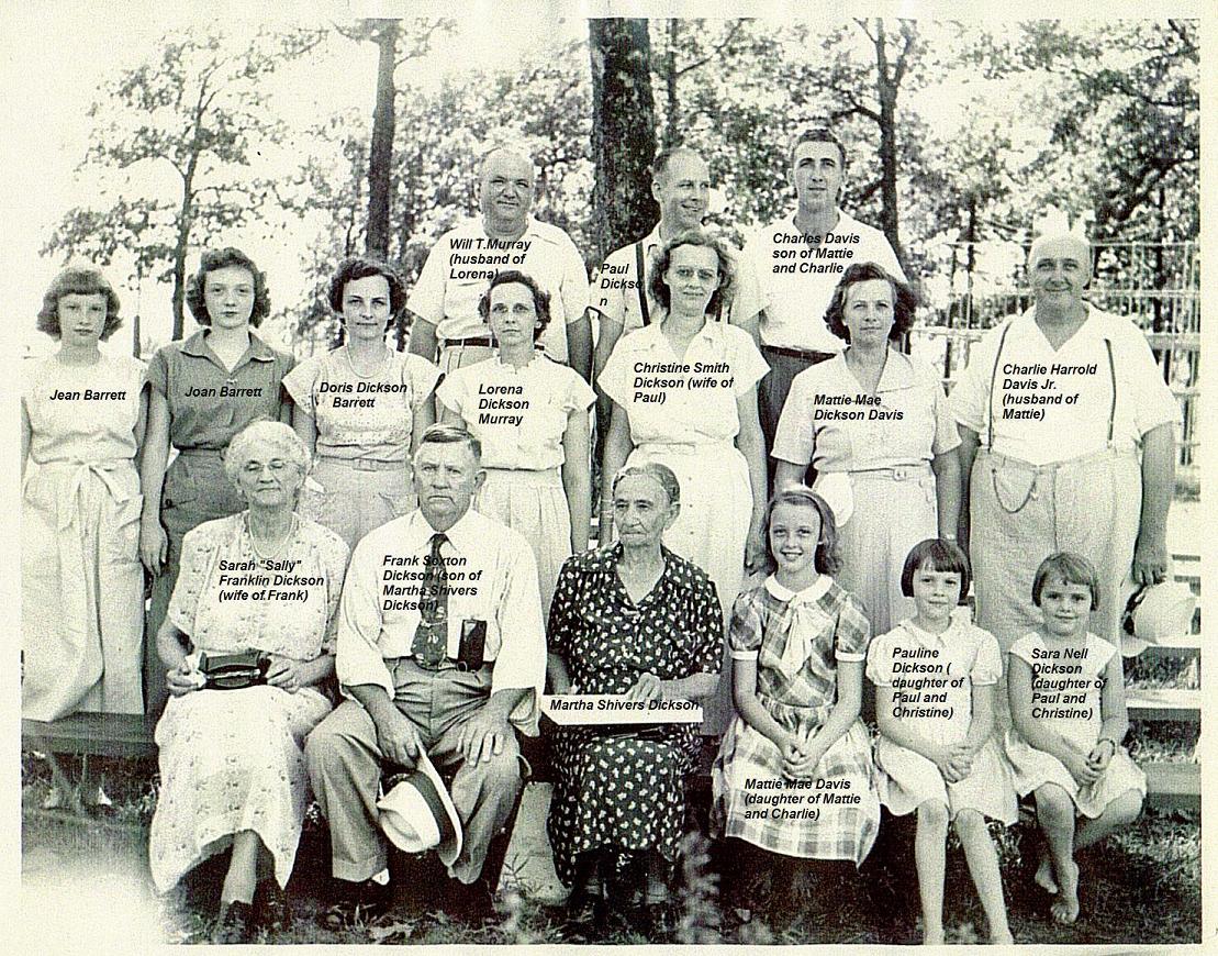Family of Frank Dickson Mt. Olive MS