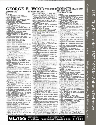 Mary Elizabeth (O'hare) Defronzo--U.S., City Directories, 1822-1995 (1935)