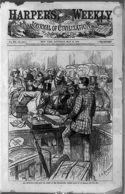 Our centennial--the rush for rooms at the Philadelphia...