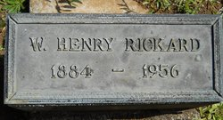  Walter Henry " Hank" Rickard Headstone