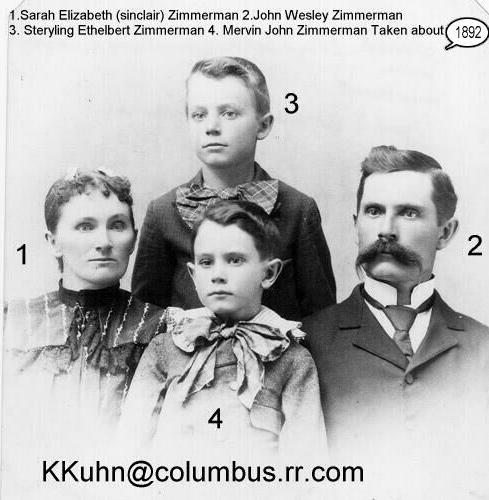 John Wesley Zimmerman family