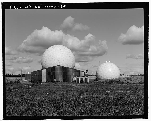 15. View of southeasterly side of transmitter building...