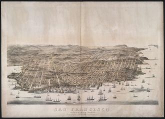 San Francisco. Bird's-eye view / drawn & lithographed by...