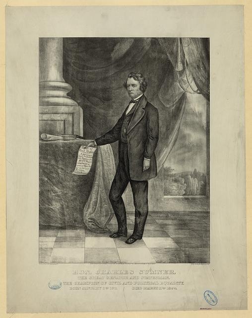 Hon. Charles Sumner - the great senator and statesman,...