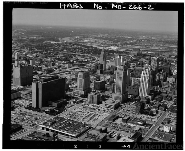 Aerial view, north and east elevations, photographed...