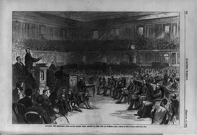 Counting the electoral vote - David Dudley Field objects...