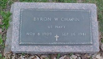 Grave stone - Byron W. CHAPIN