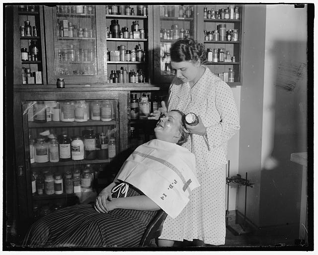 Testing cosmetics. Washington D.C. July 10. The...
