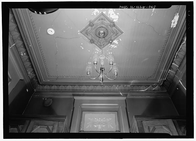 Second floor, hallway, middle hall ceiling - Hegeler...