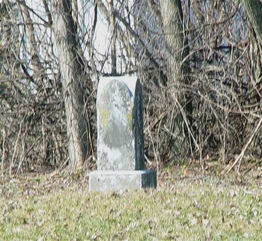 Man on headstone?