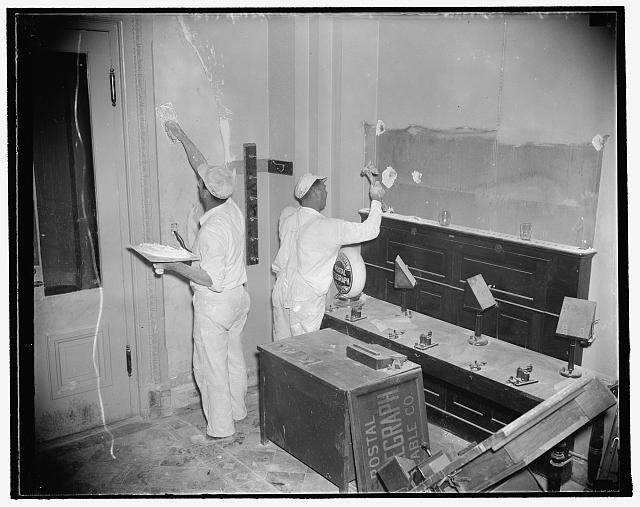 New finish for Capitol press gallery. Washington, D.C.,...